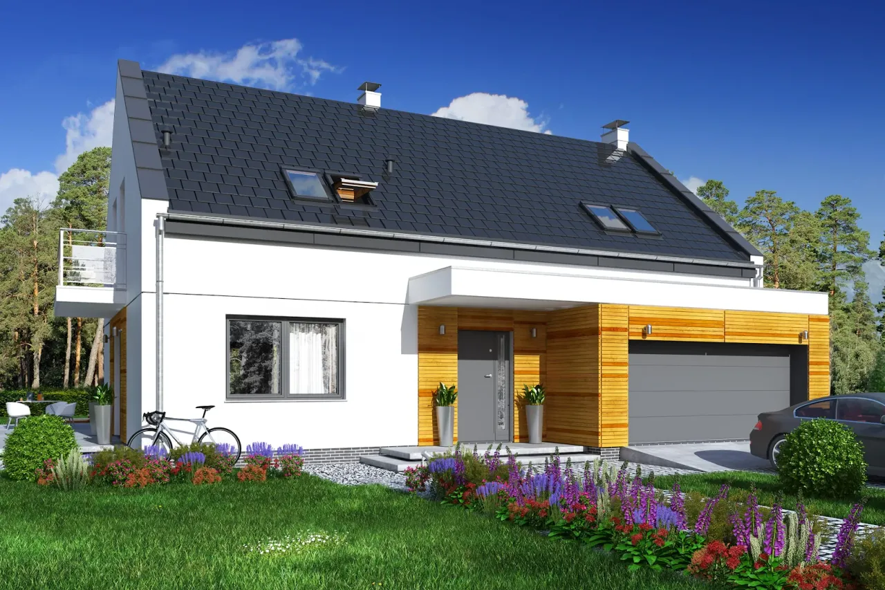 Bocian 3 z garażem 2-st.