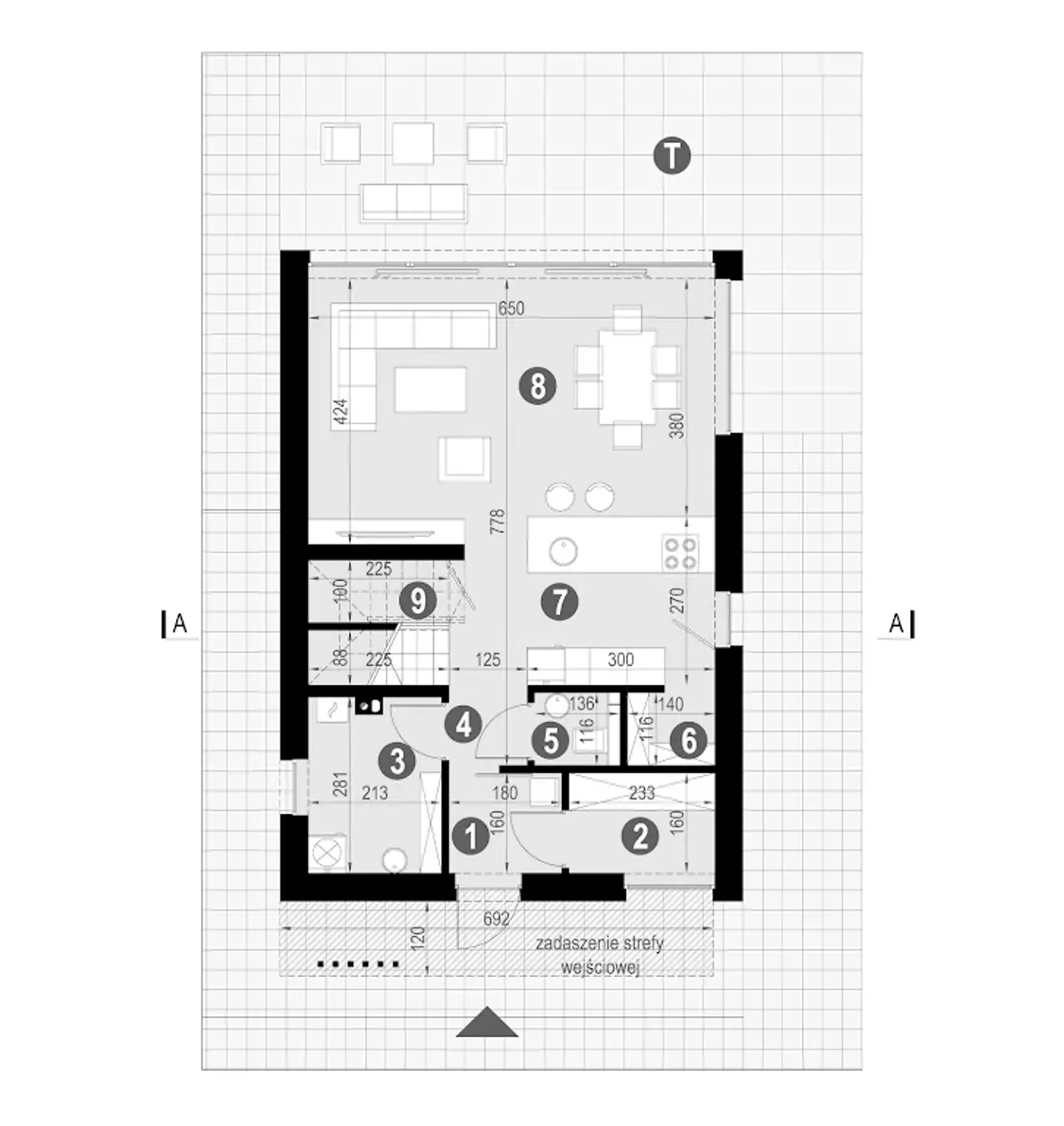 New House 751 w1 Rzut 1
