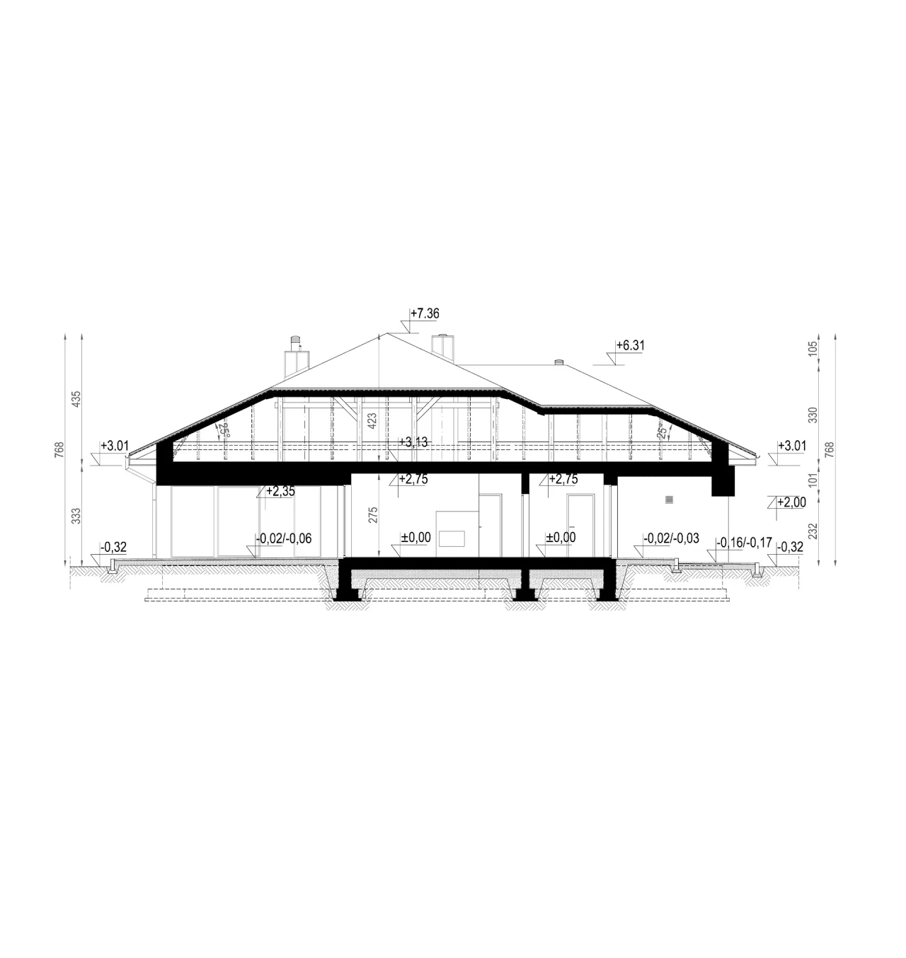 New House 767 RED Rzut 3