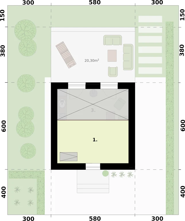 LIDO 3 A OC ocieplony, letniskowy na zgłoszenie do 35m2