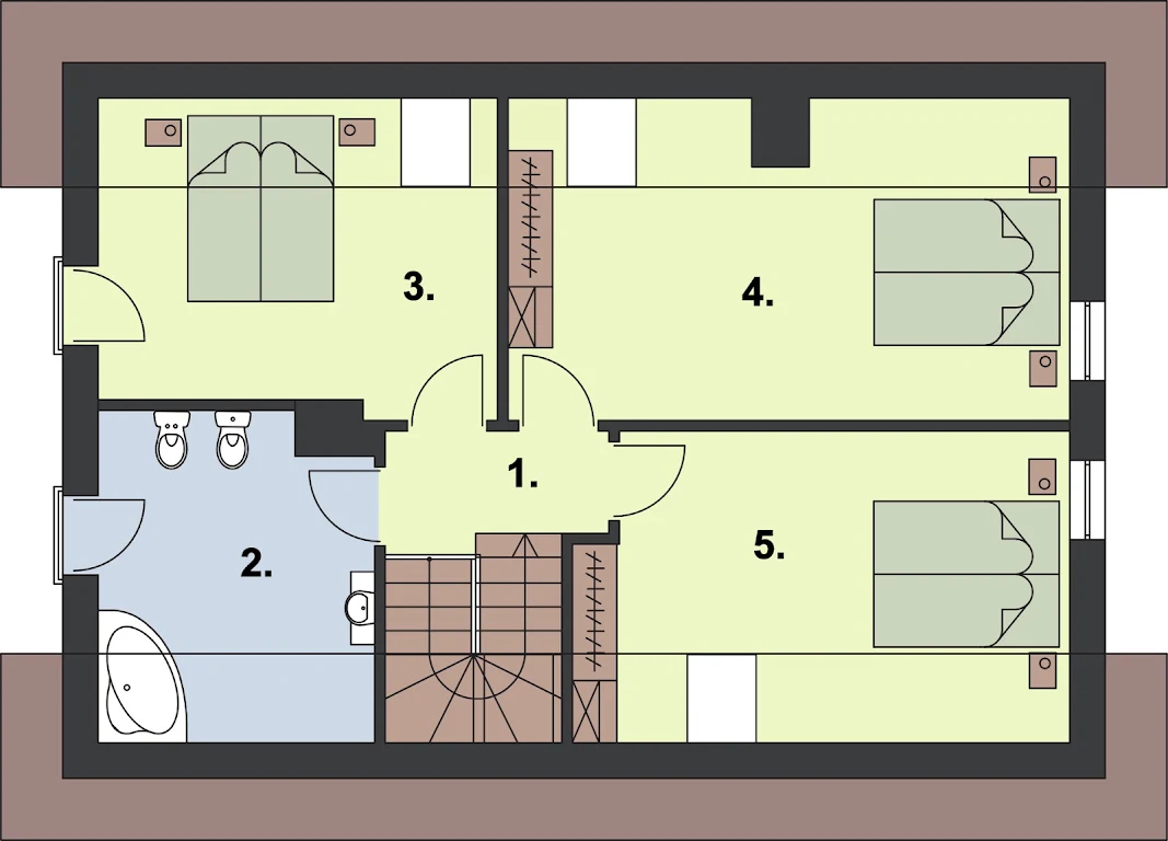 Trypolis szkielet drewniany