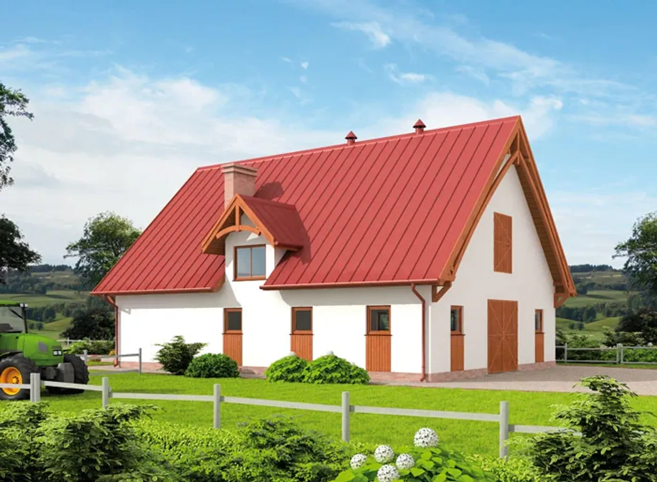 S49 Stajnia dla koni - 6 boksów Wizualizacja 2