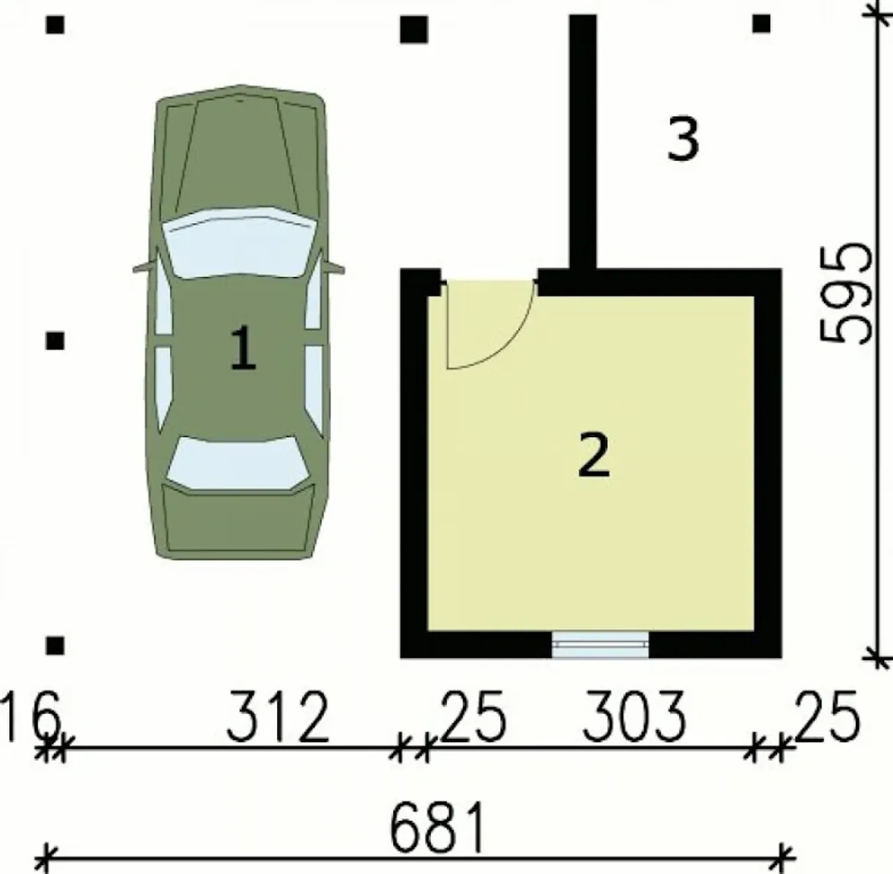 G29 wiata garażowa