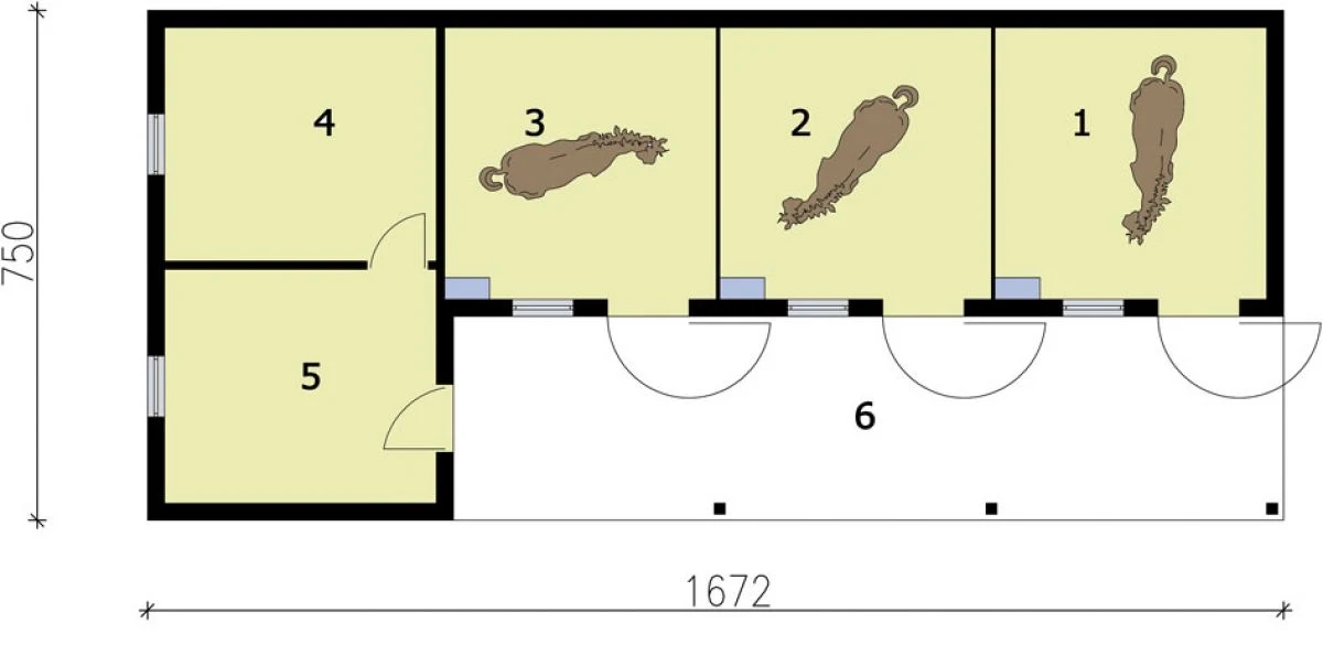 S31 Stajnia dla koni - 3 boksy