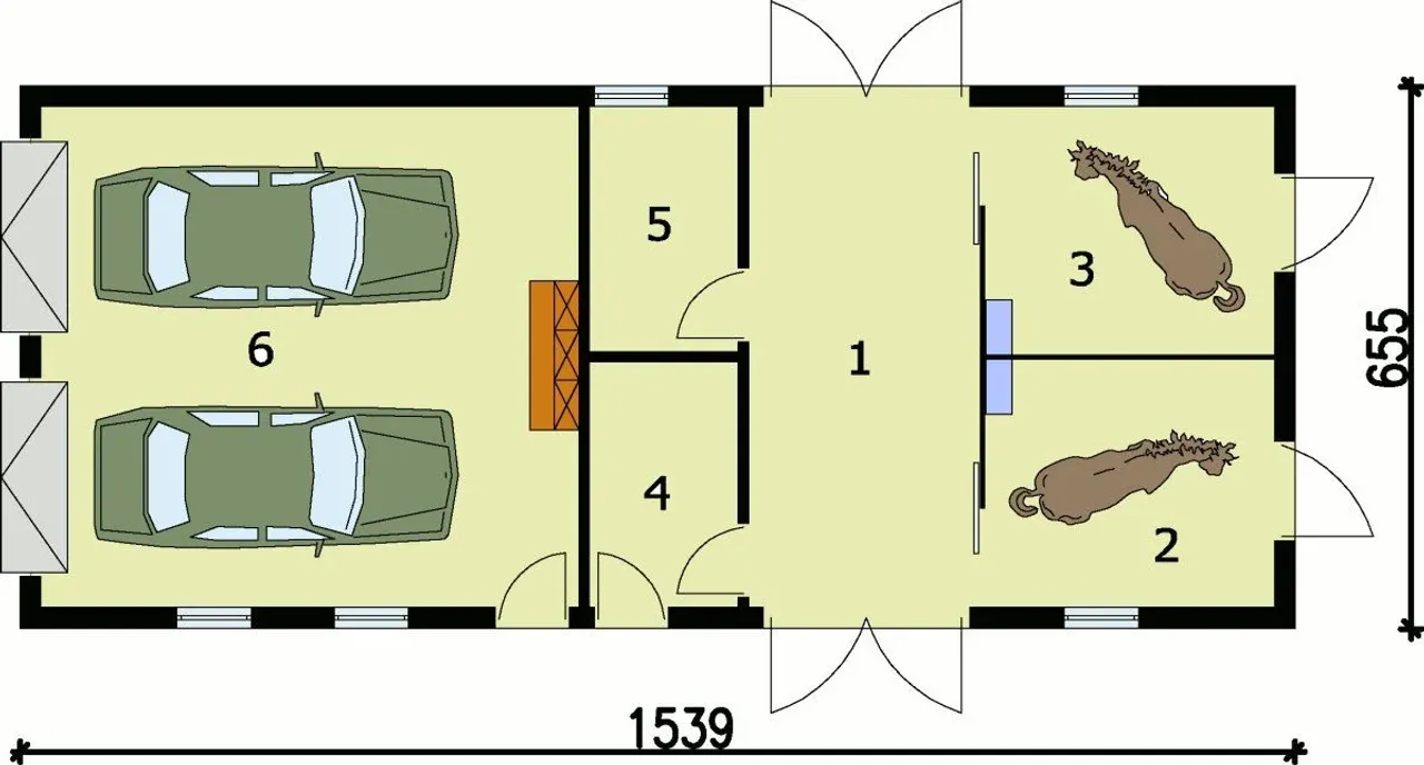 S7 stajnia dla koni - 2 boksy