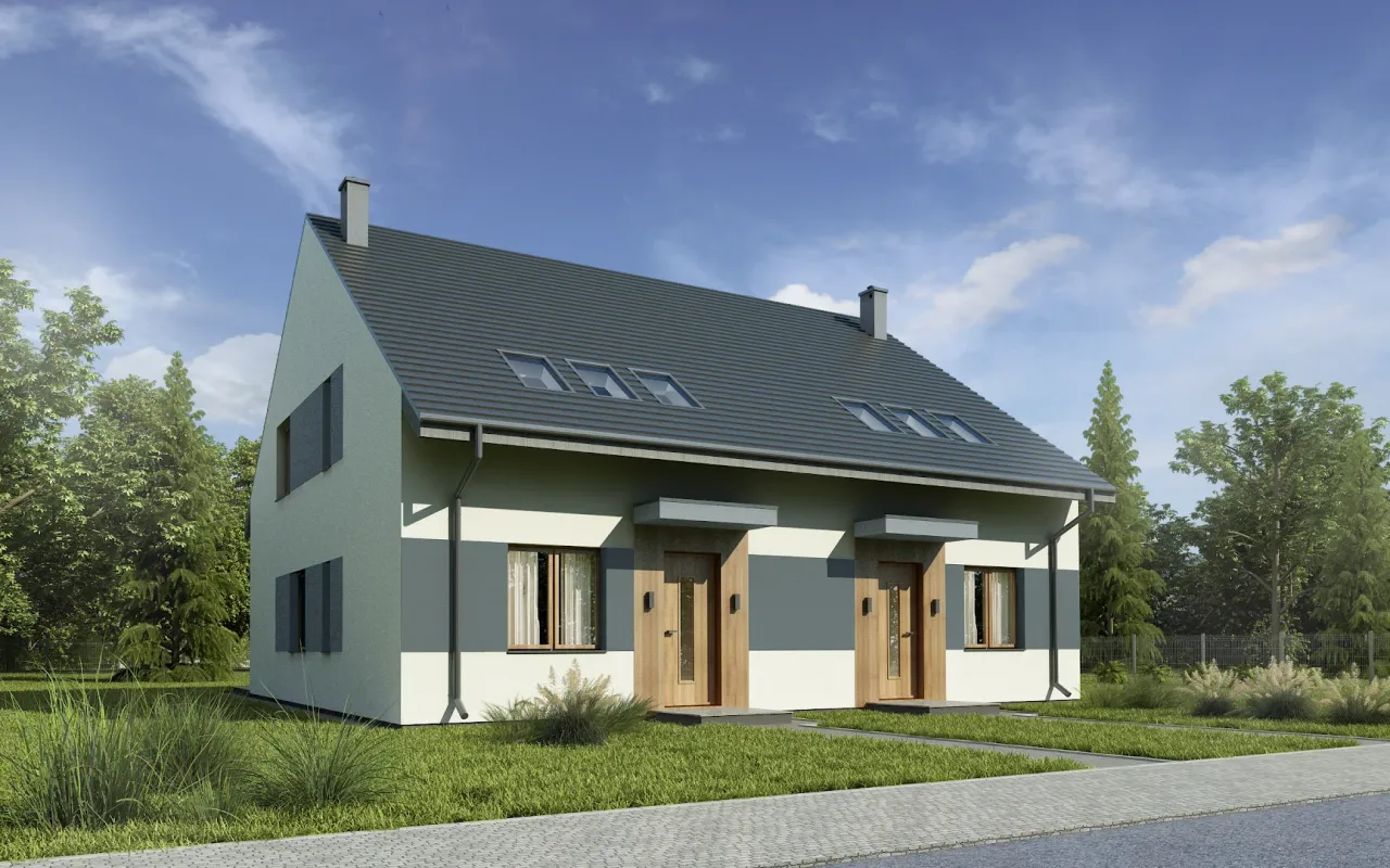 Twins 2 dwa domy Wizualizacja 1