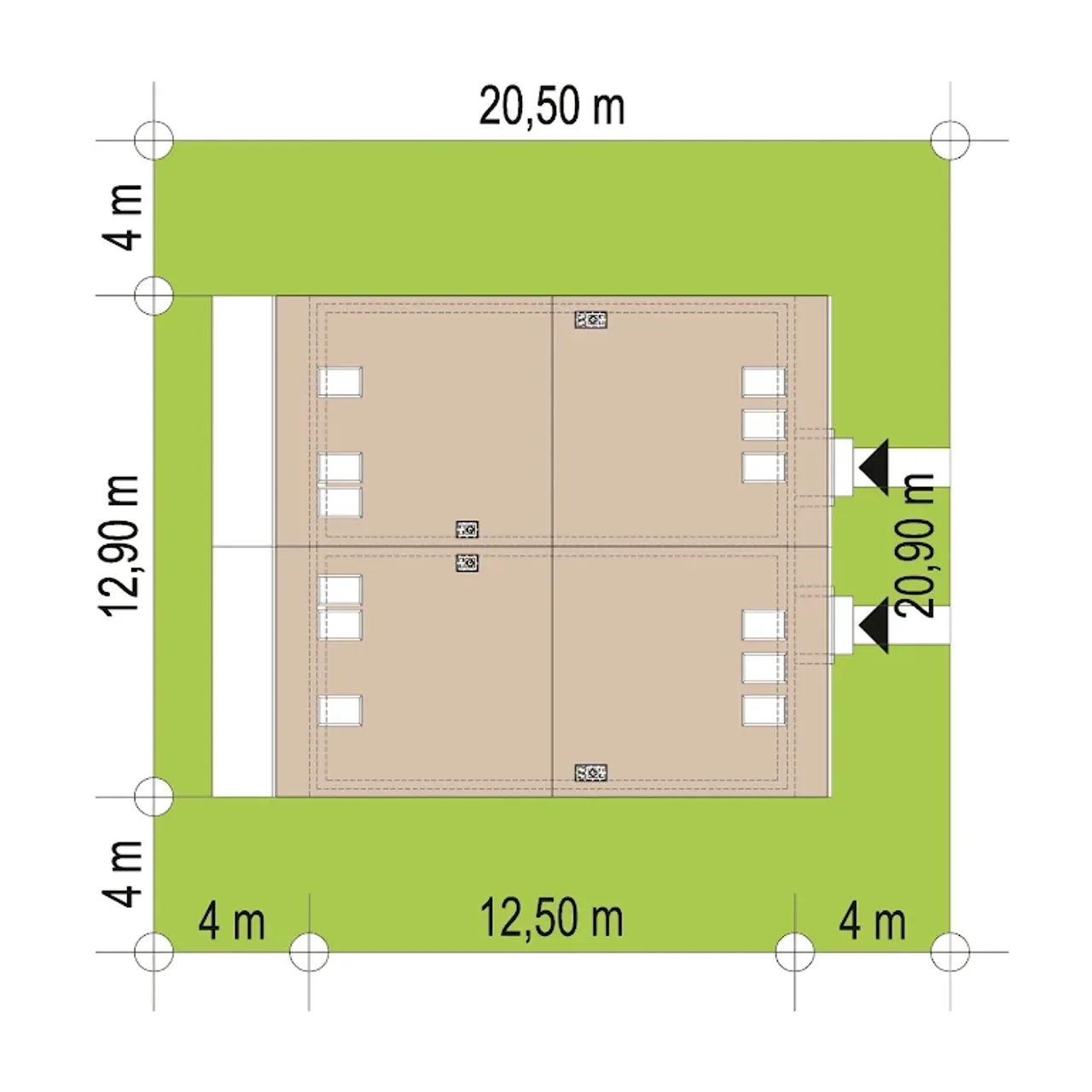 Twins 2 dwa domy Rzut 3